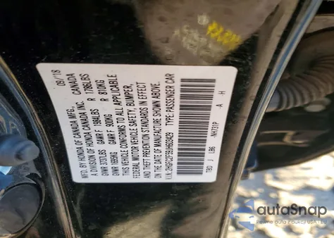 2018 Honda Civic Lx z USA, uszkodzony, nr VIN 2HGFC2F59JH603429